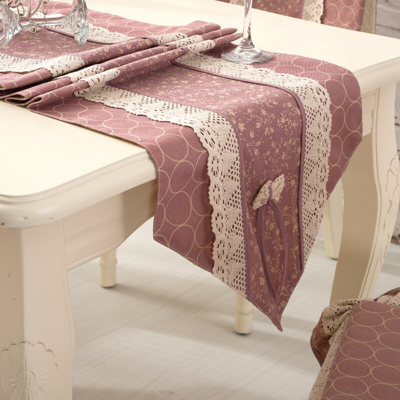 瑾茉清新时尚家居用品餐桌用品桌布椅垫套件 花之语 通用长方形130x180cm